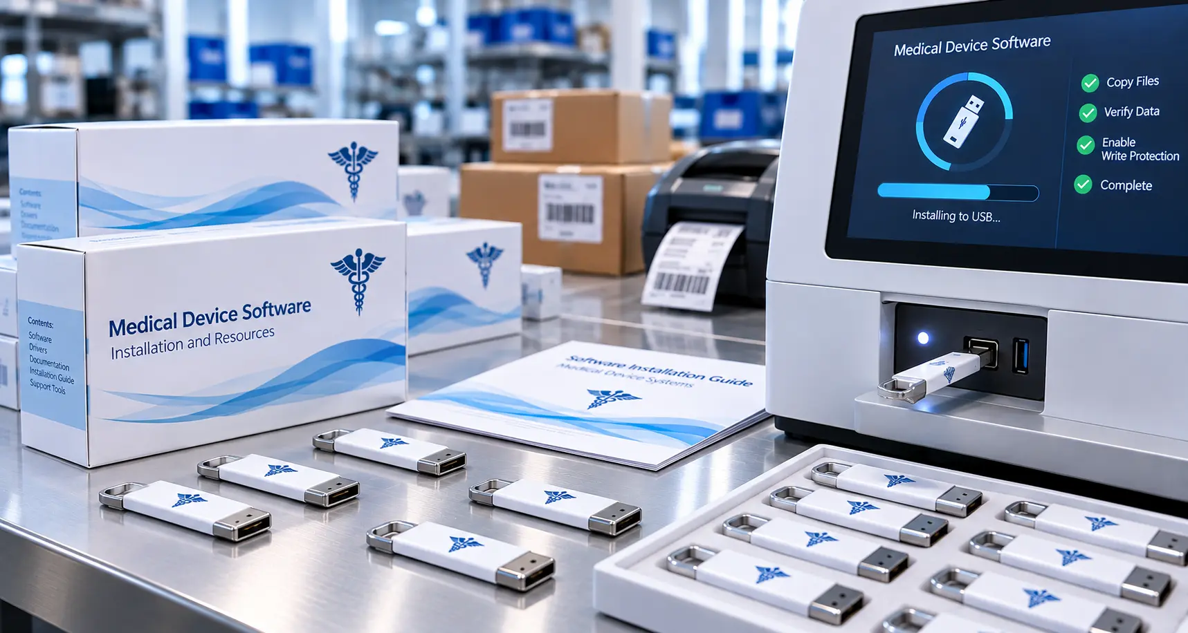 USB Flash Drive Fulfillment for Medical Software and Equipment Manufacturers